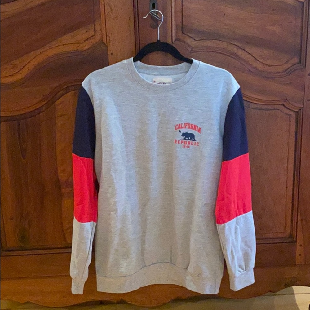 Cal Republic Retro Sweatshirt Red, White & Blue